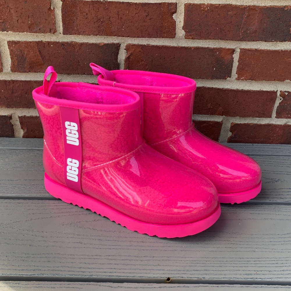 Ugg Classic Mini Waterproof Clear Boots
